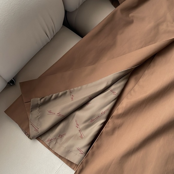 VINTAGE 1970s ETIENNE AIGNER TRENCH COAT SIZE 8 - Picture 10 of 13